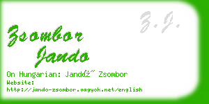 zsombor jando business card